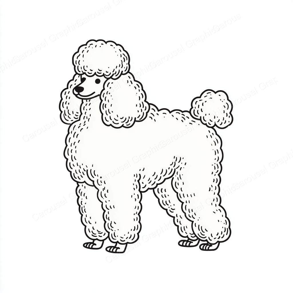 Poodle Vector Graphic preview