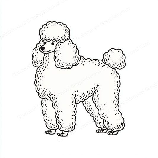 Poodle Vector Graphic preview