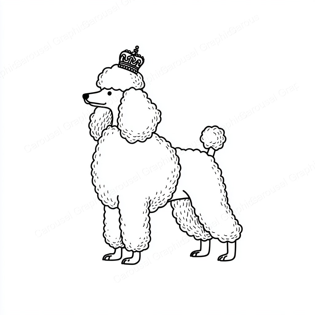 Poodle Vector Graphic preview