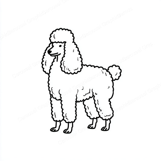Poodle Vector Graphic preview