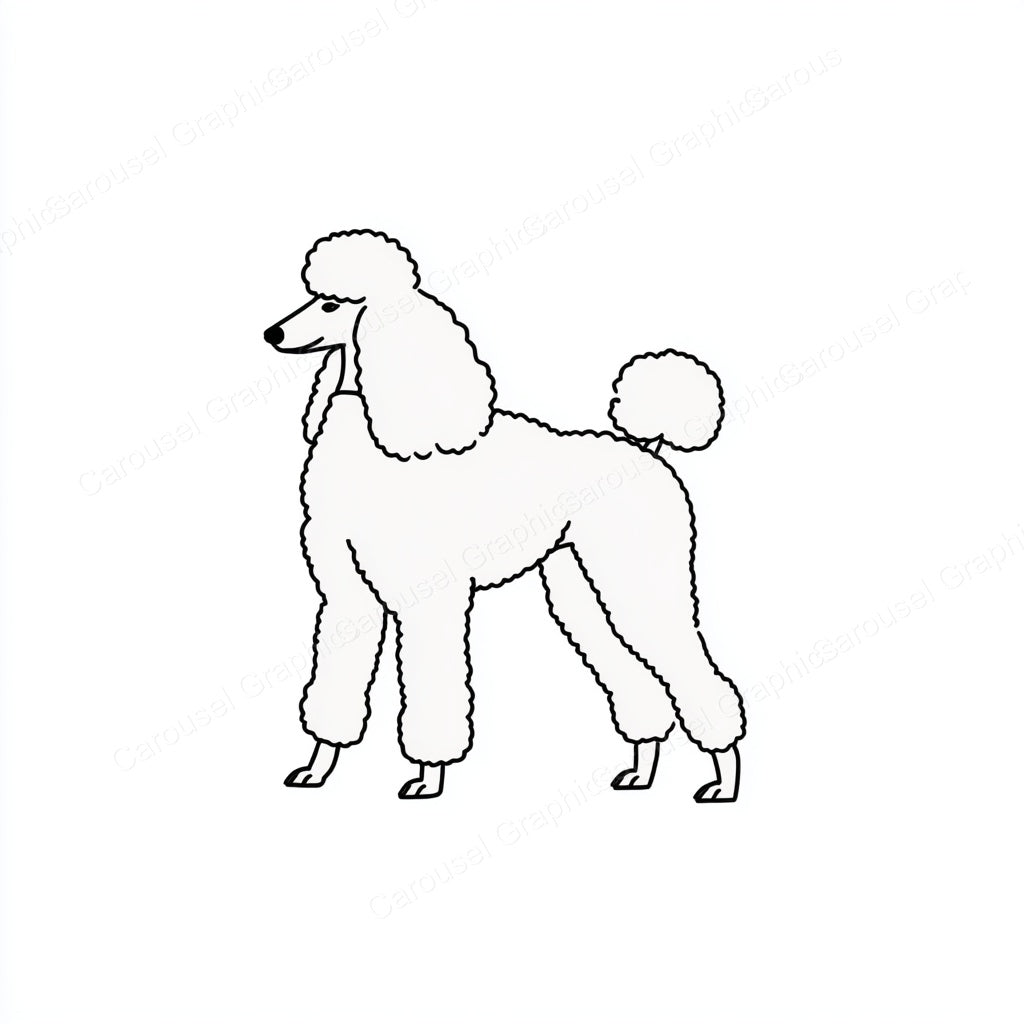 Poodle Vector Graphic preview