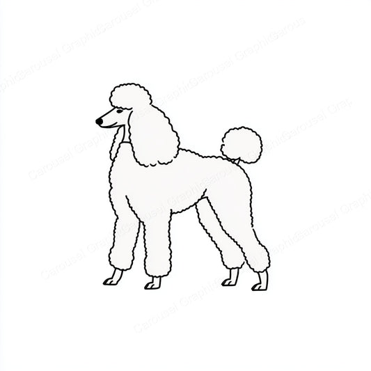 Poodle Vector Graphic preview