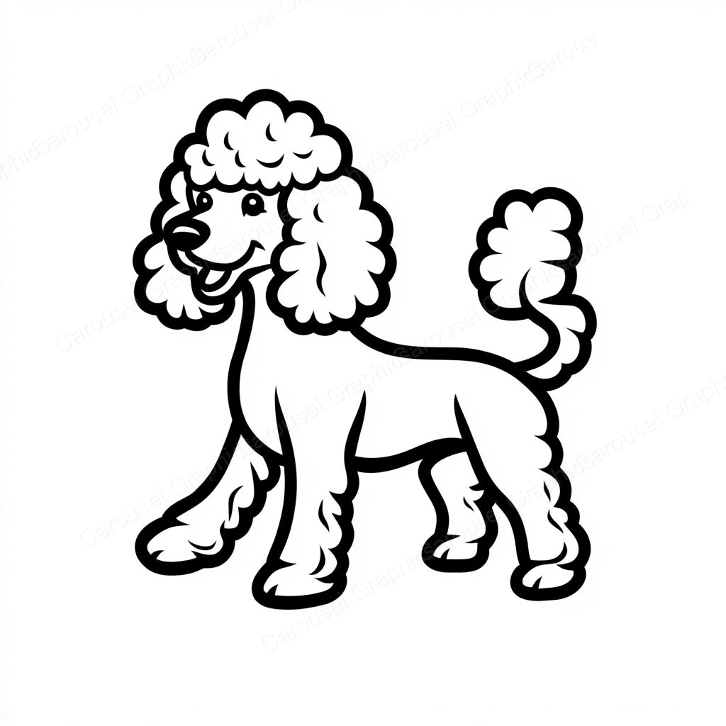 Poodle Vector Graphic preview