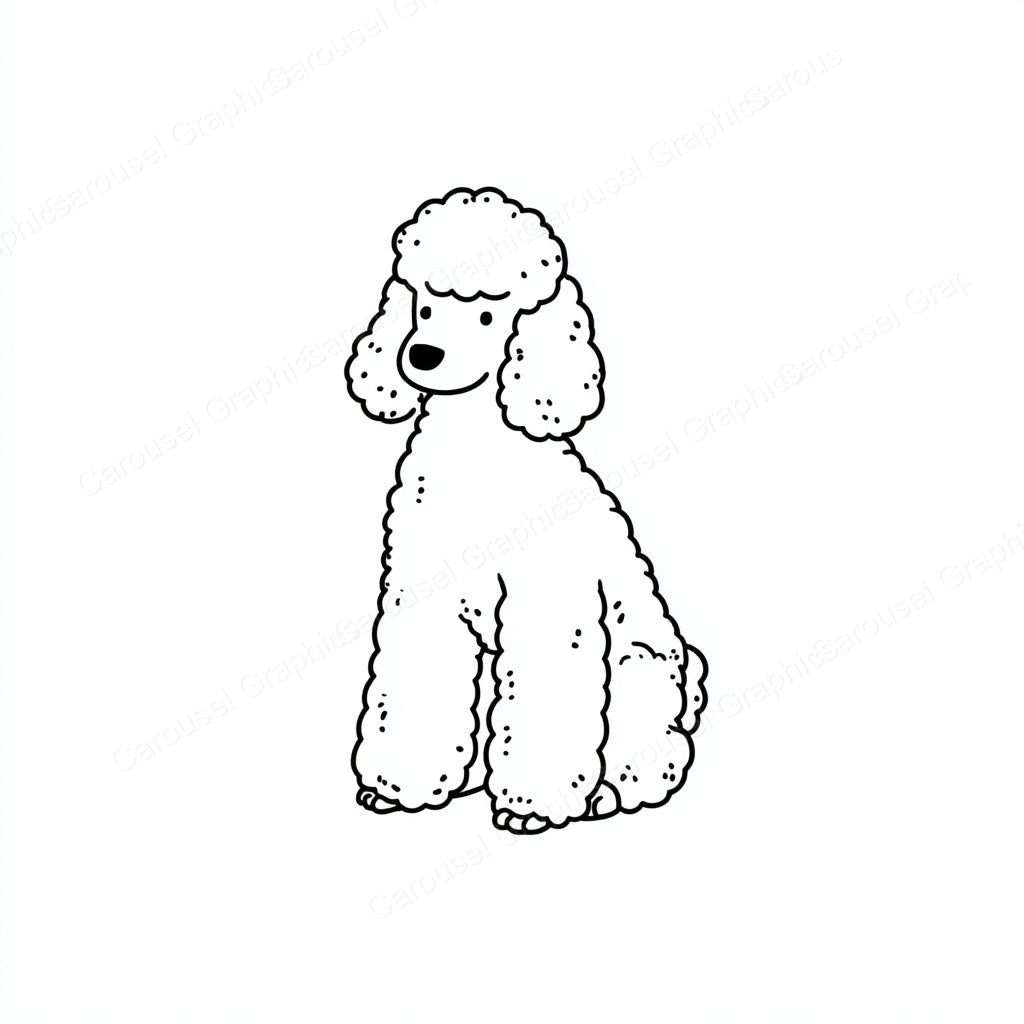 Poodle Vector Graphic preview