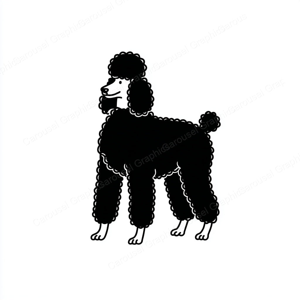 Poodle Vector Graphic preview
