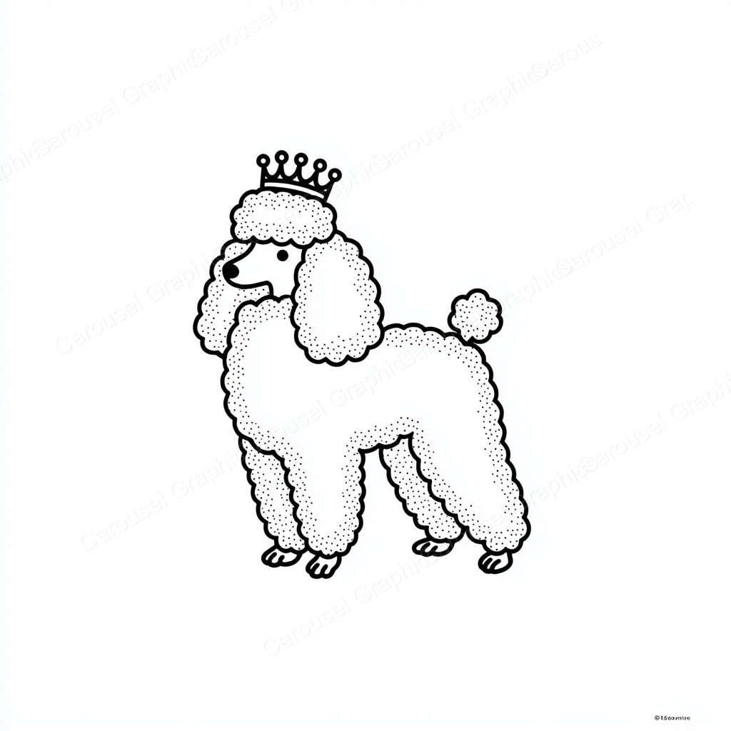 Poodle Vector Graphic preview