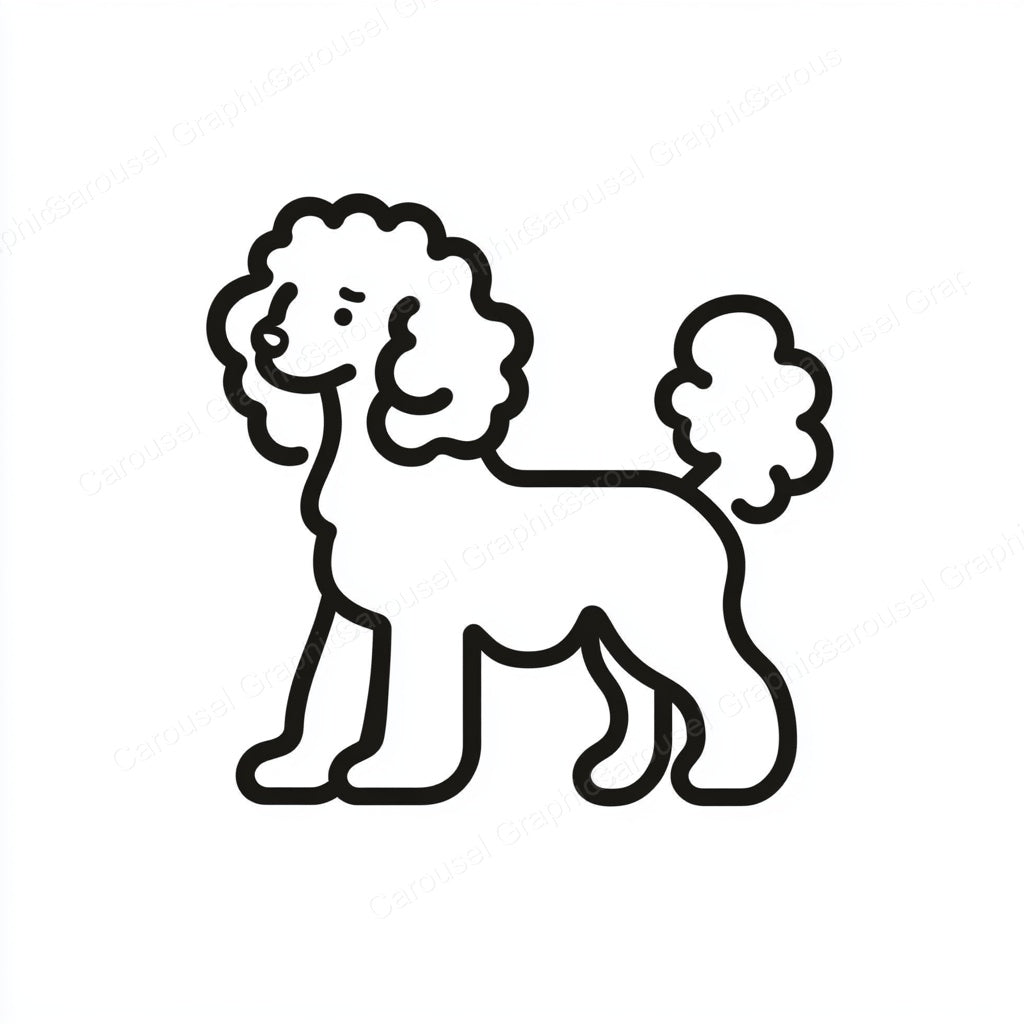 Poodle Vector Graphic preview