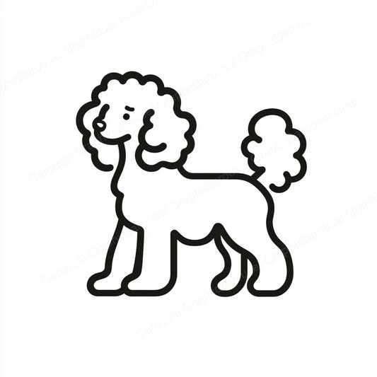 Poodle Vector Graphic preview