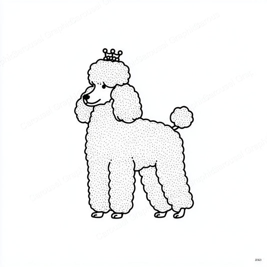 Poodle Vector Graphic preview