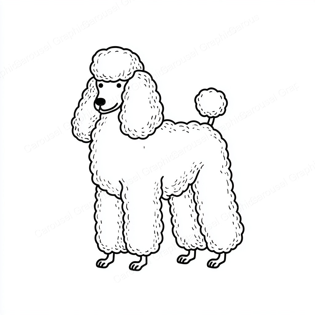 Poodle Vector Graphic preview