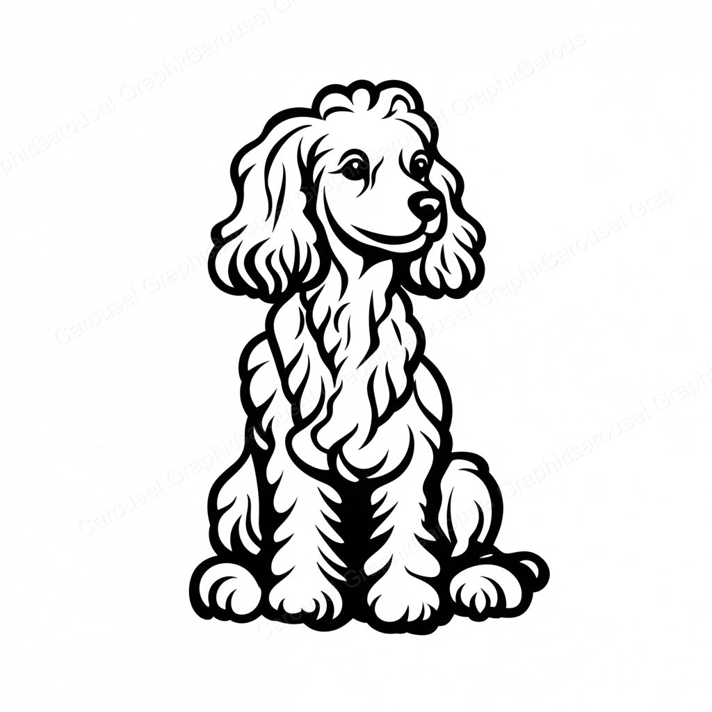 Poodle Vector Graphic preview