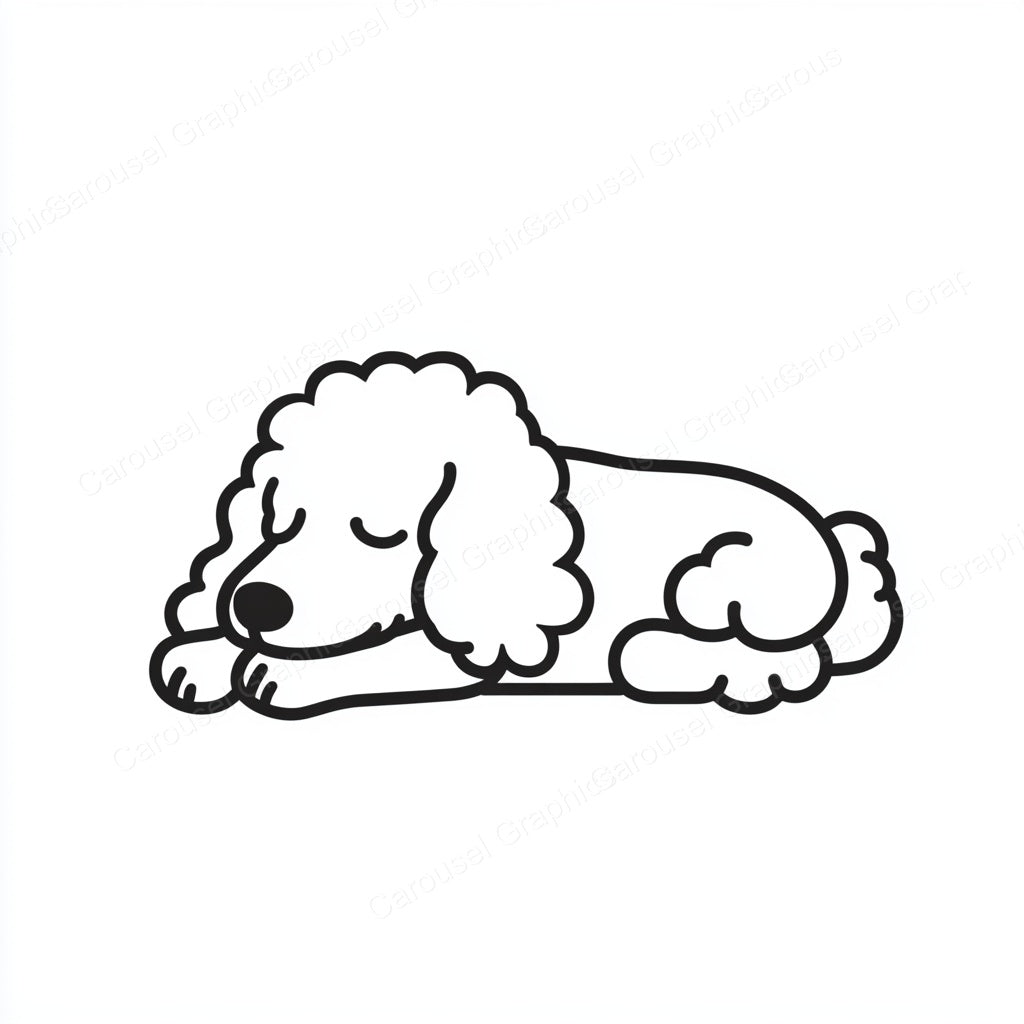 Poodle Vector Graphic preview