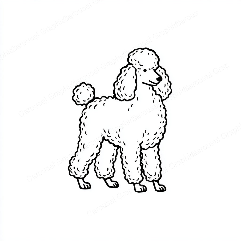 Poodle Vector Graphic preview