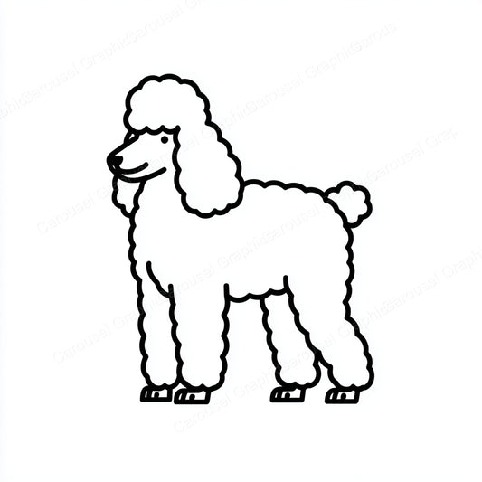 Poodle Vector Graphic preview