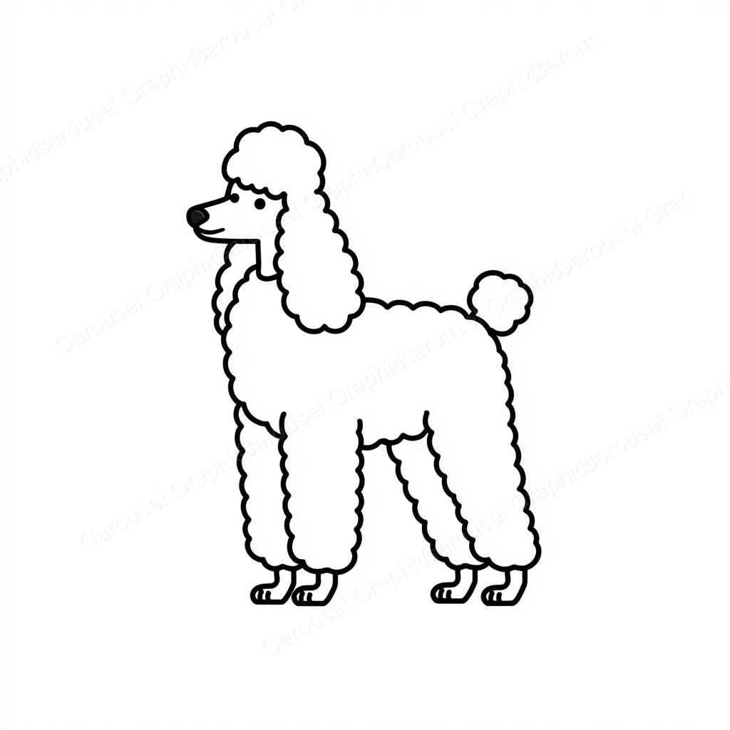 Poodle Vector Graphic preview