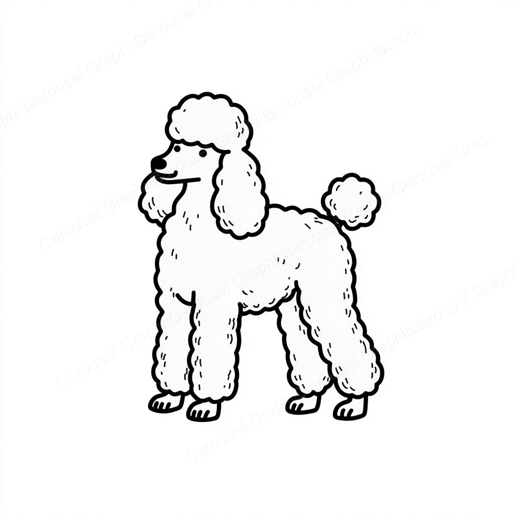 Poodle Vector Graphic preview