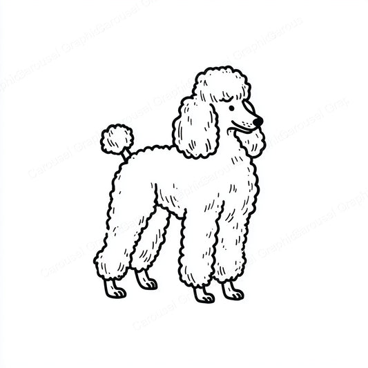 Poodle Vector Graphic preview