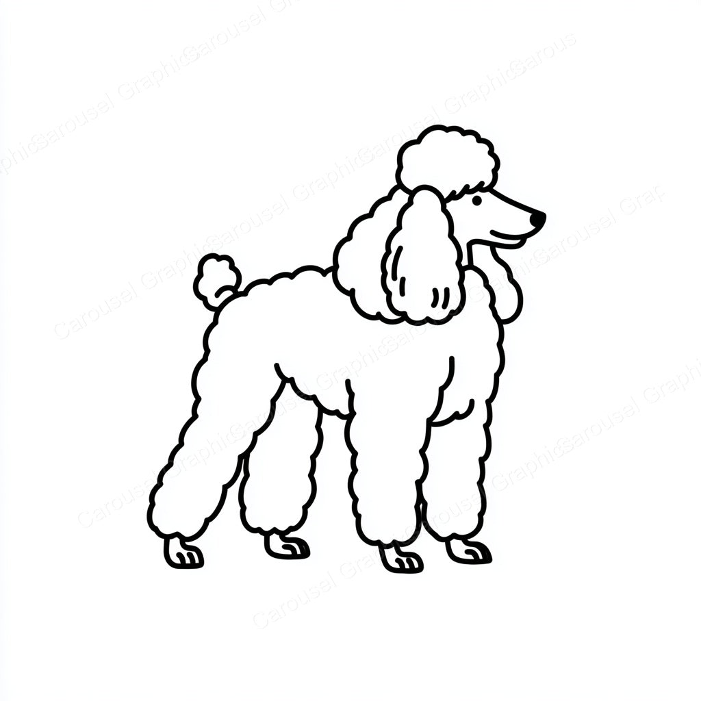 Poodle Vector Graphic preview
