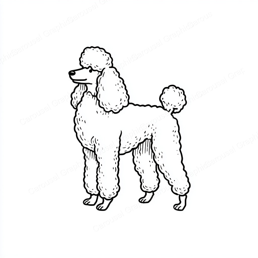 Poodle Vector Graphic preview