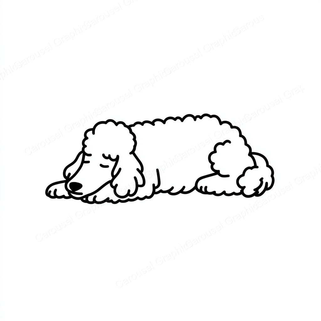 Poodle Vector Graphic preview