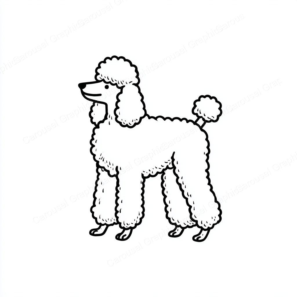 Poodle Vector Graphic preview