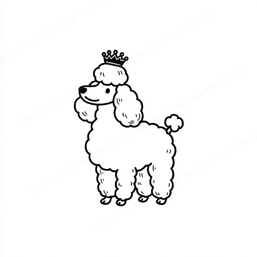Poodle Vector Graphic preview