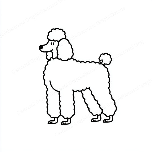 Poodle Vector Graphic preview