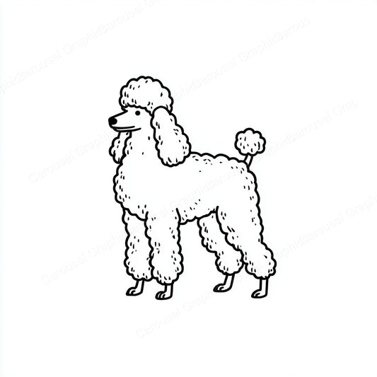 Poodle Vector Graphic preview