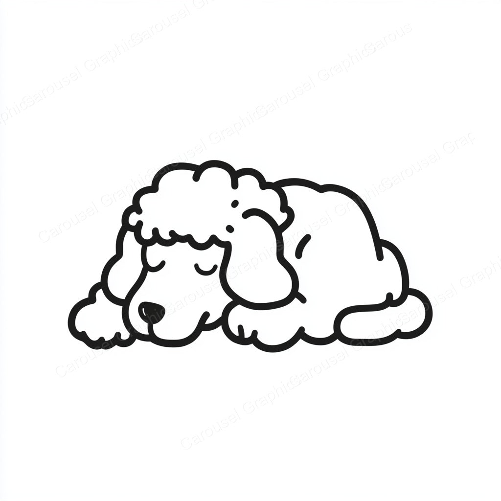 Poodle Vector Graphic preview