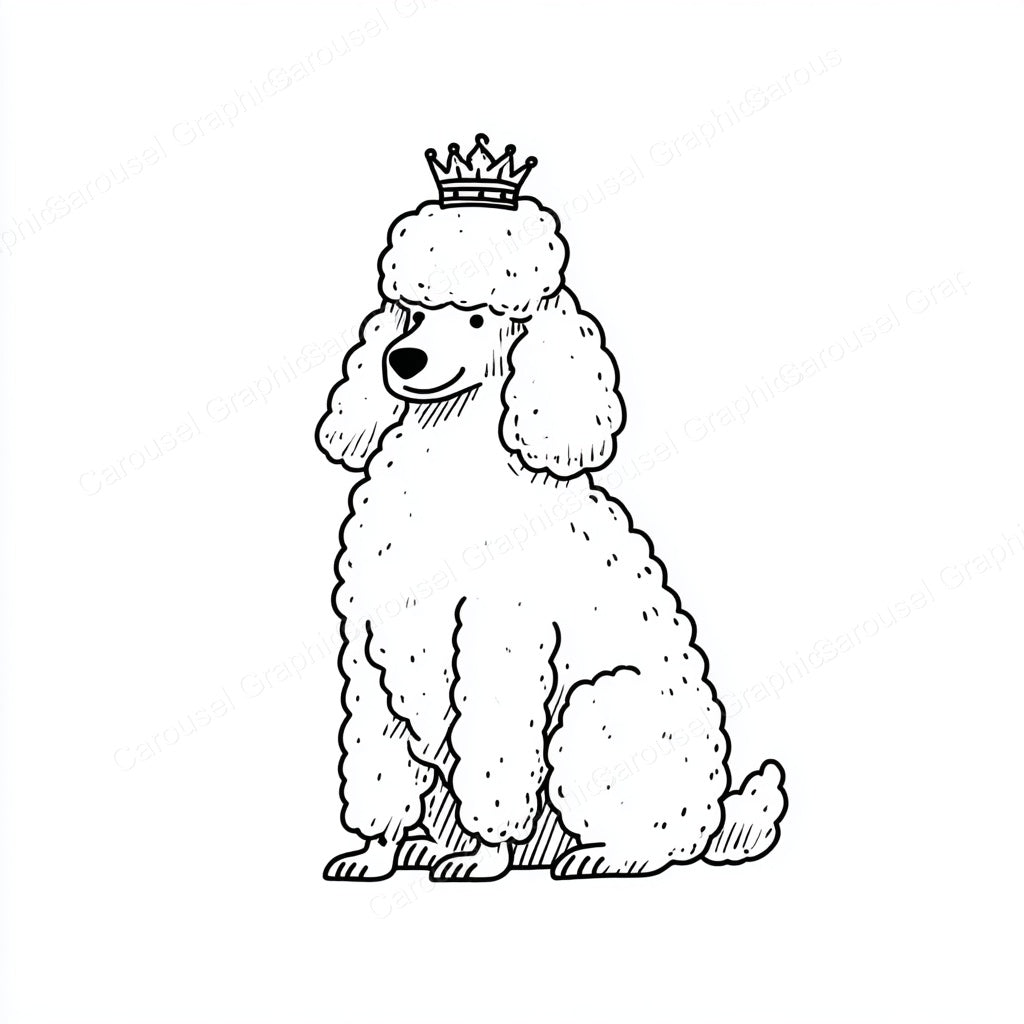 Poodle Vector Graphic preview