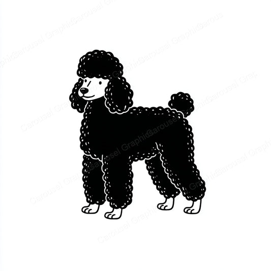 Poodle Vector Graphic preview