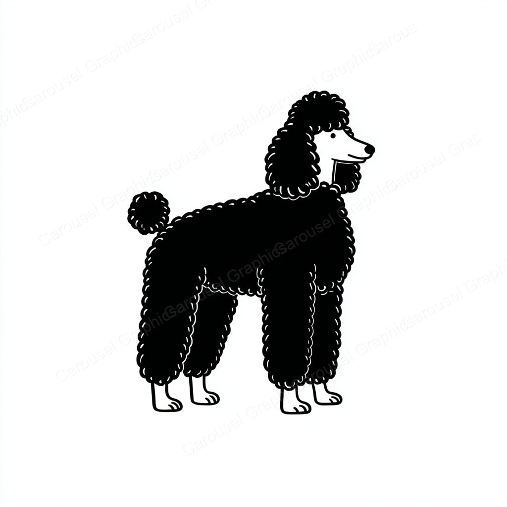 Poodle Vector Graphic preview