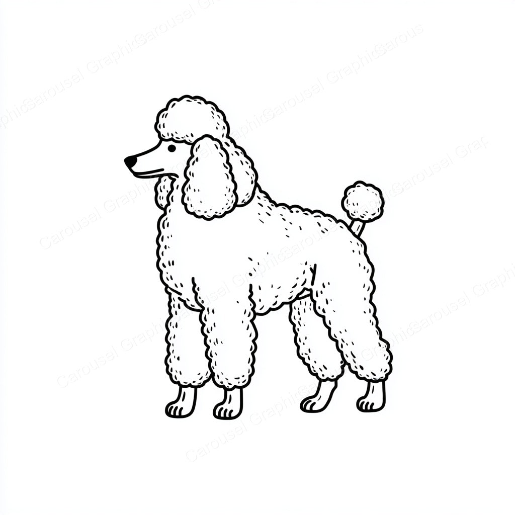 Poodle Vector Graphic preview