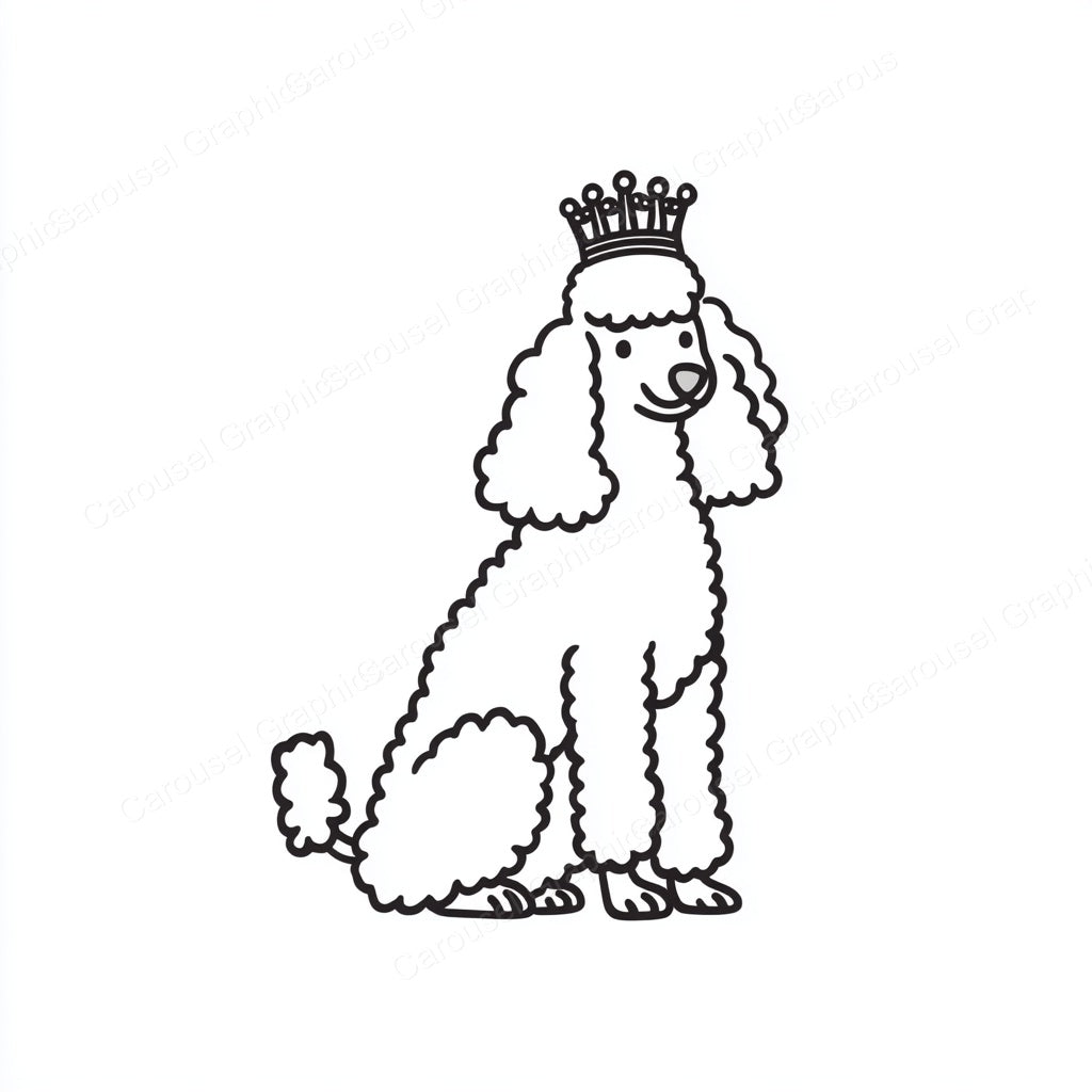 Poodle Vector Graphic preview