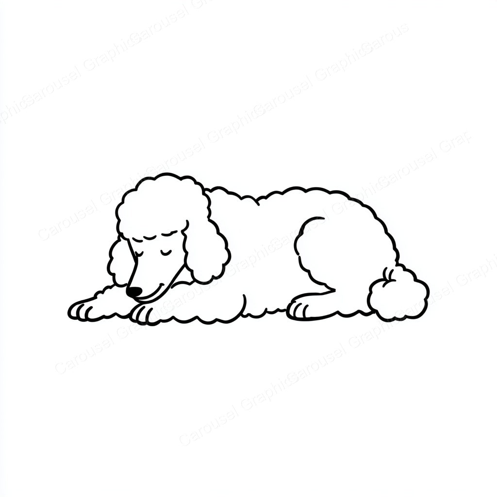 Poodle Vector Graphic preview