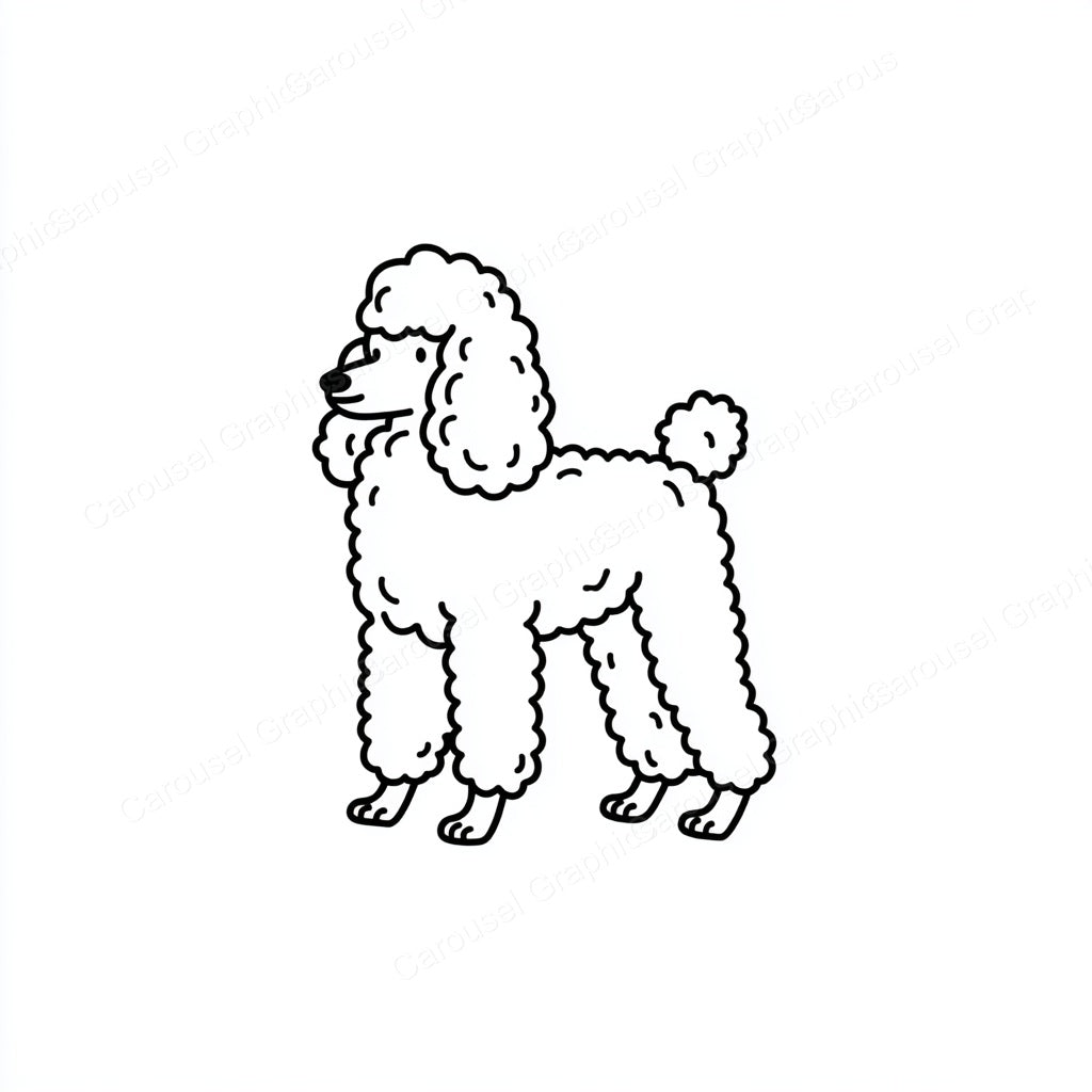 Poodle Vector Graphic preview