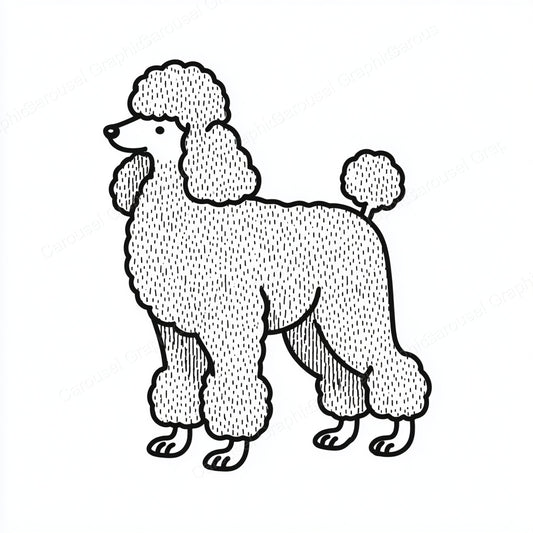 Poodle Vector Graphic preview