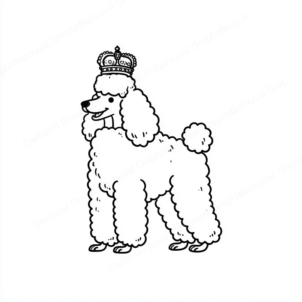 Poodle Vector Graphic preview