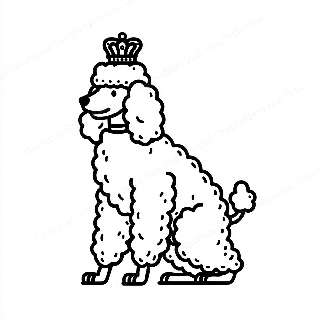 Poodle Vector Graphic preview