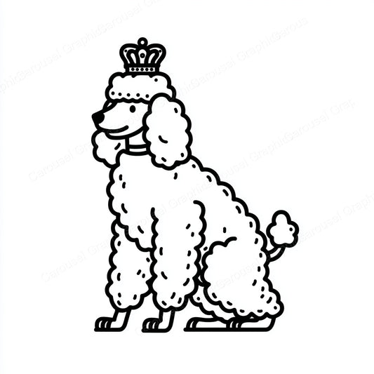 Poodle Vector Graphic preview