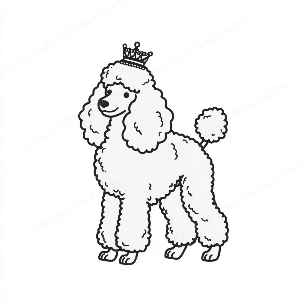 Poodle Vector Graphic preview