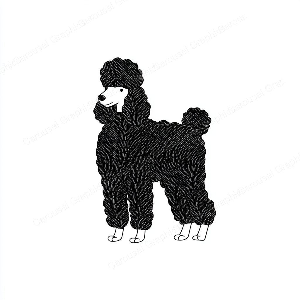 Poodle Vector Graphic preview