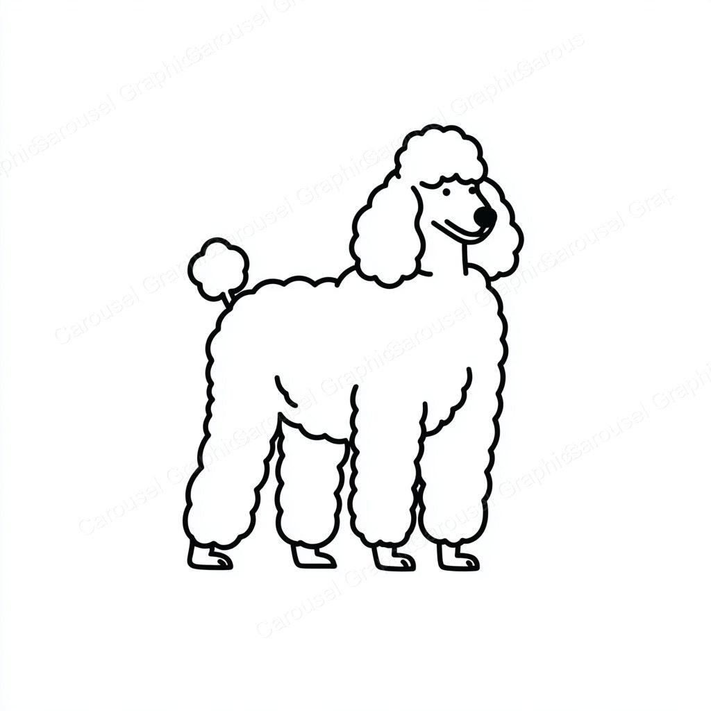 Poodle Vector Graphic preview