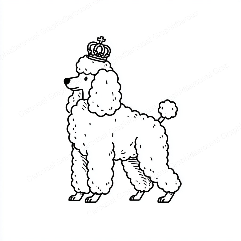 Poodle Vector Graphic preview