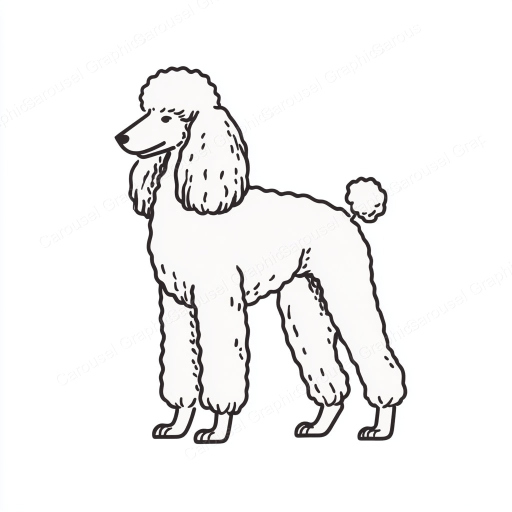 Poodle Vector Graphic preview
