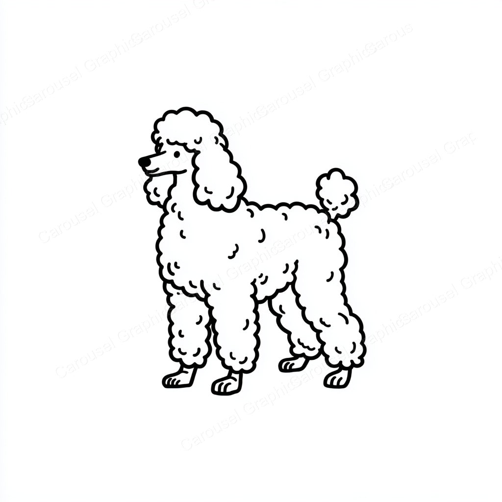 Poodle Vector Graphic preview