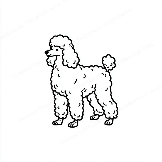 Poodle Vector Graphic preview