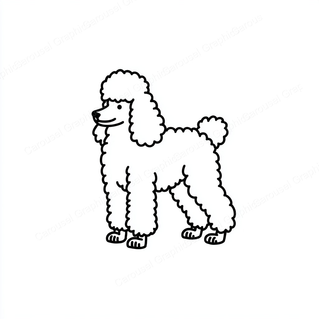 Poodle Vector Graphic preview