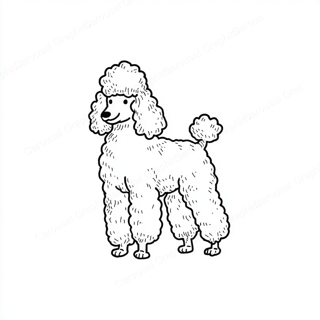 Poodle Vector Graphic preview