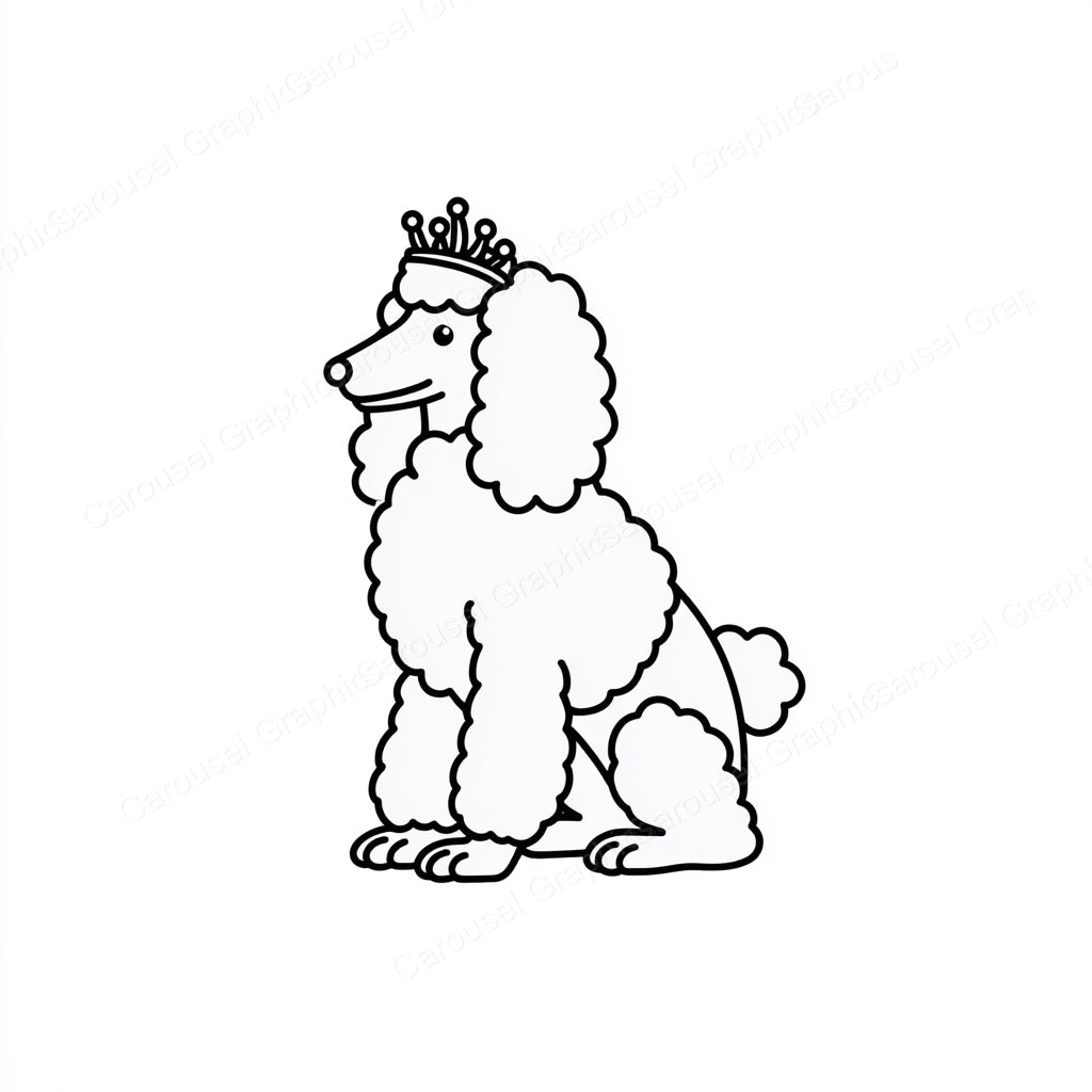 Poodle Vector Graphic preview